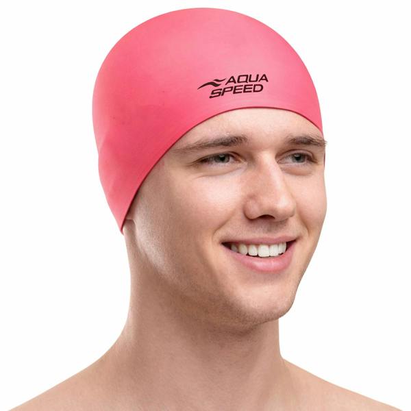 Aqua Speed Unisex Adult Soft Latex Swimming Cap | Comfortable Elastic Flexible Cap