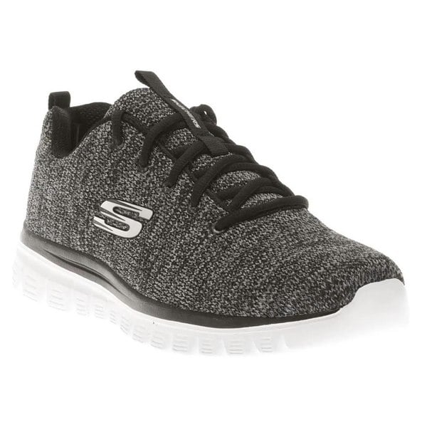 Skechers Womens Graceful Twisted Fortune Trainers - Black/White