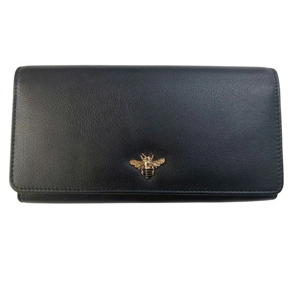 Love EMVY Black Bumble Bee Matinee Purse – Genuine Leather