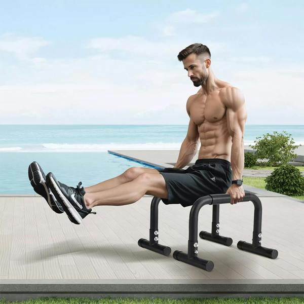 Havendro Dip Bars Dip Stand Station 500lbs Capacity Home Gym Strength Training Workout Equipment