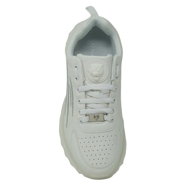 Plein Sport Large Claw Scratch Logo Sneakers - White