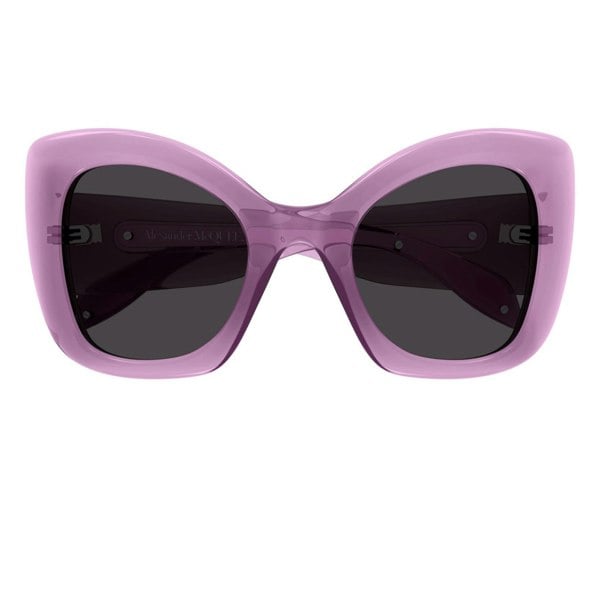 Alexander McQueen sunglasses in an oversize amethyst frame