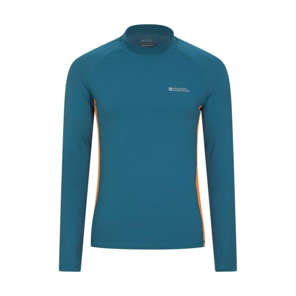 Mountain Warehouse Mens Long-Sleeved Rash Guard - Dark Teal