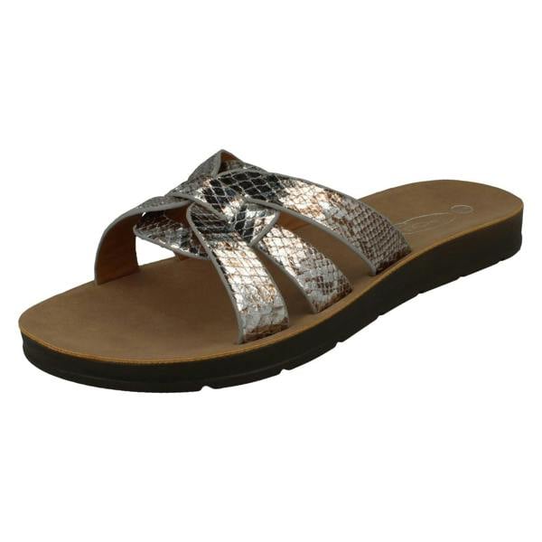 Spot On Ladies Spot On Knot Vamp Mules F00342