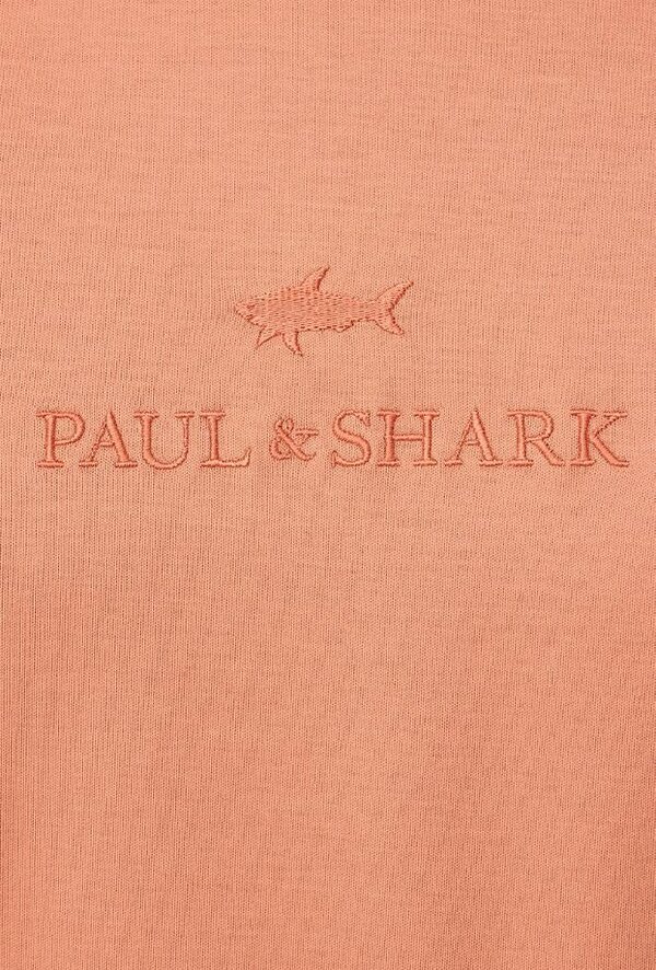 Paul & Shark Cotton Raised Embroidered Logo T-Shirt