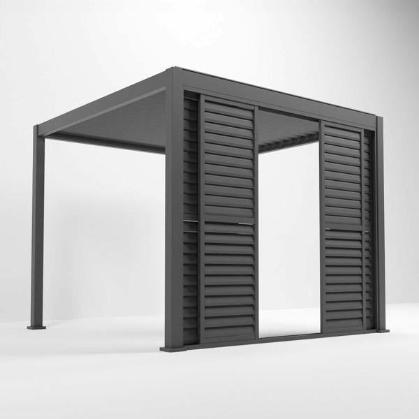 Ocean Designs Tivoli E-LED 6m x 3m Grey Frame Free Standing Pergola