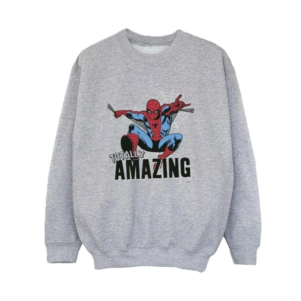 Marvel Boys Spider-Man Amazing Sweatshirt - Sports Grey