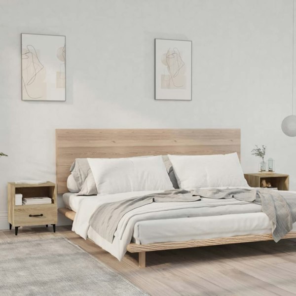 Berkfield Bedside Cabinets 2 pcs Sonoma Oak Engineered Wood