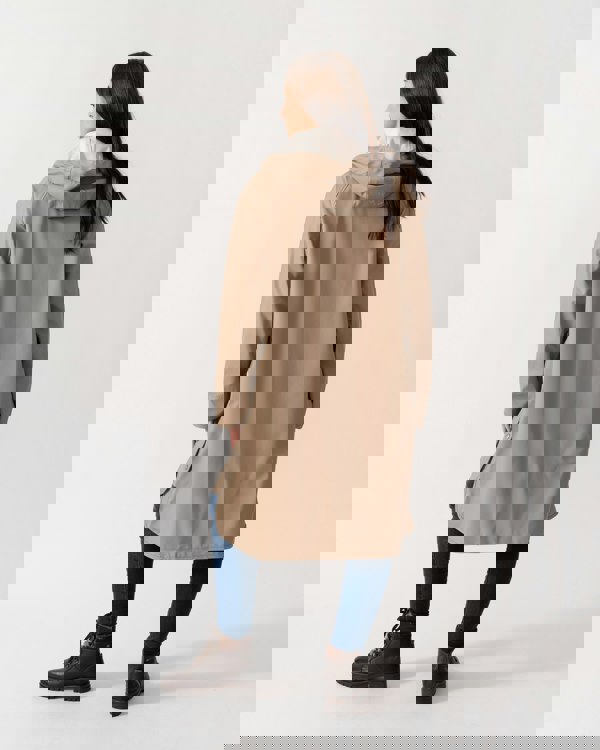 Ilse Jacobsen Rain Womens A-Line Rubberised Raincoat - Wheat 222