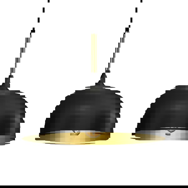 Milagro Pendant Lamp Lincoln Black/Gold 1XE27 35cm