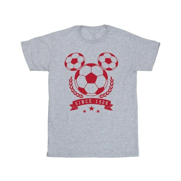 Disney Boys Mickey Football Head T-Shirt - Sports Grey