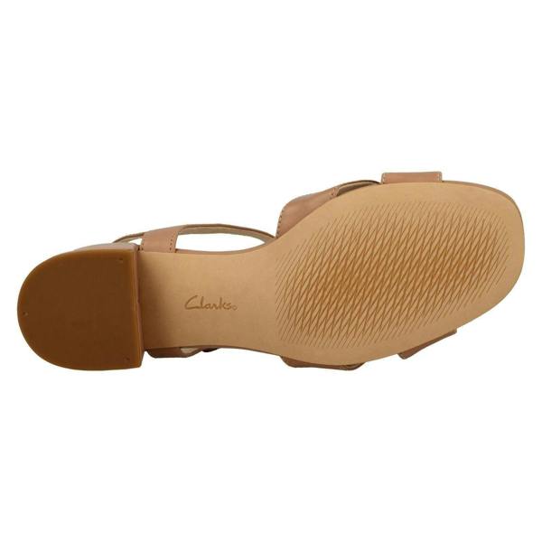 Clarks Ladies Clarks Strappy Heeled Sandals Sheer35 Strap
