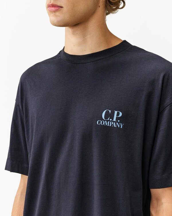 C.P. Company 30/1 Jersey Comfort Mens T-Shirt - Total Eclipse 888