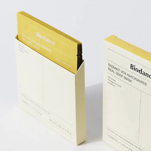BIODANCE Radiant Vita Niacinamide Real Deep Mask Sheet 1Box