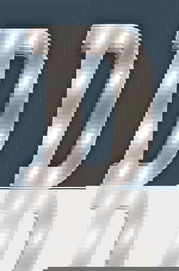 St Helens Battery Operated 3D LED Letter D Light