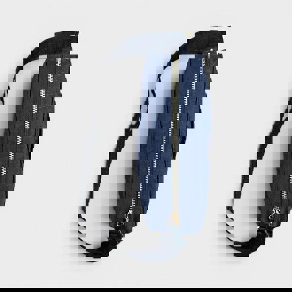 Versace Medusa Logo Jacquard Crossbody Fabric Bag Navy Black