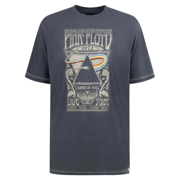 Duke Mens D555 Hanley Pink Floyd T-Shirt - Dark Grey - 