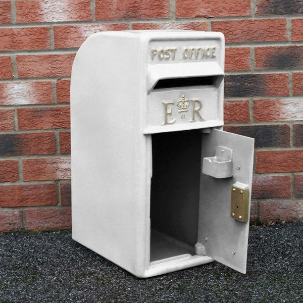 Monstershop White Royal Mail Post Box with Stand