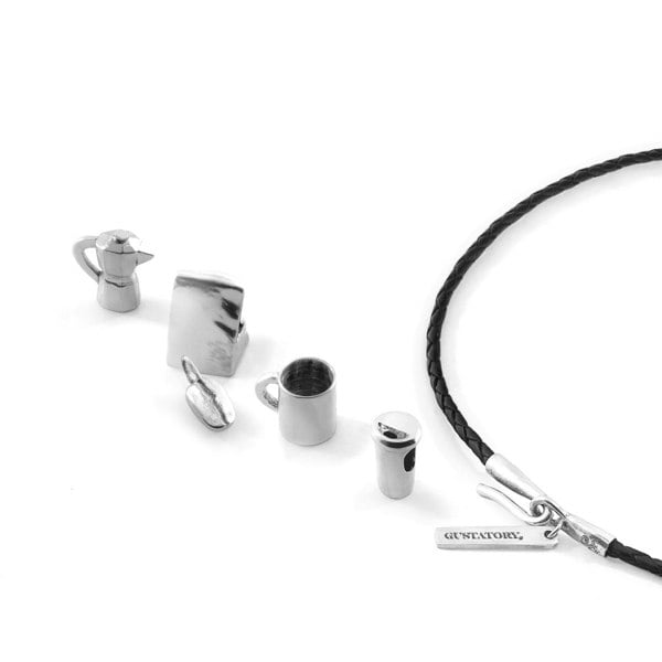 Anchor & Crew GUSTATORY Coffee Silver and Braided Leather Bracelet Collection