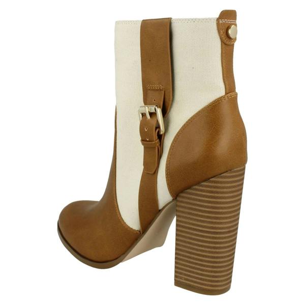 Anne Michelle Ladies Anne Michelle Block Heel Ankle Boots