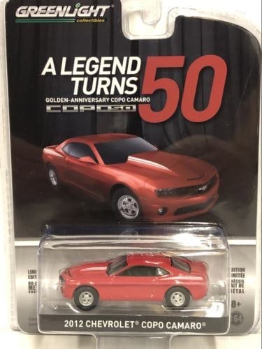 2012 chevrolet copo camaro 50th anniversary 1:64 greenlight 27980d