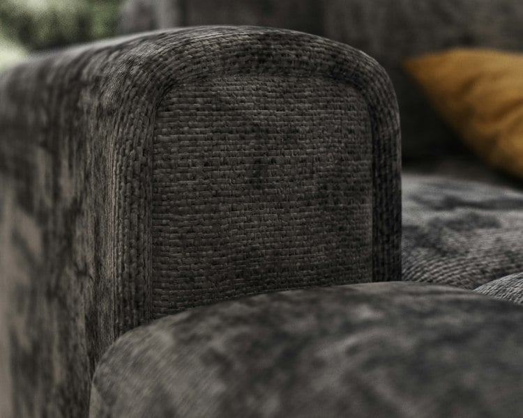 DS Living Rupert 4 Seater Fabric Modular Sofa - Grey