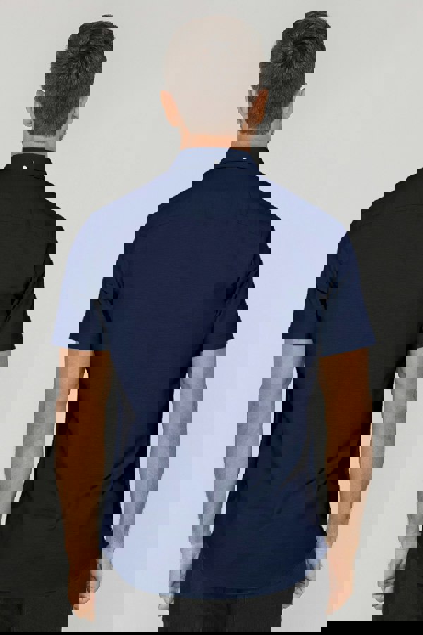 ENORSIA Mens Solid Short Sleeve Shirt