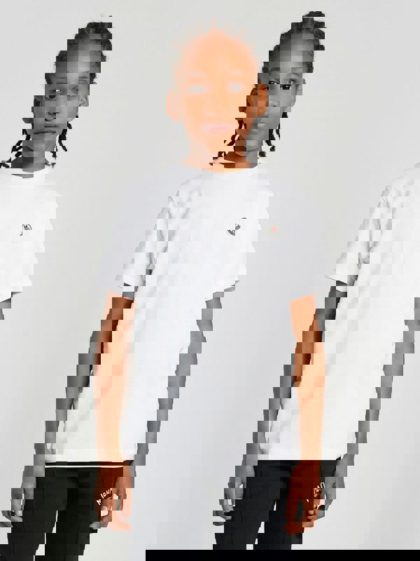 Moncler Enfant Boys Logo T-Shirt in White