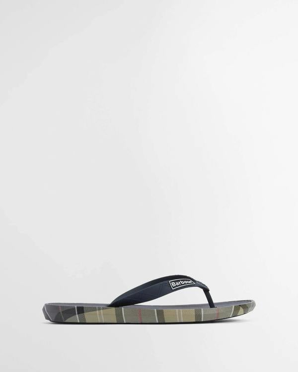 Barbour Oakdale Sandal - Navy/Dress Tartan