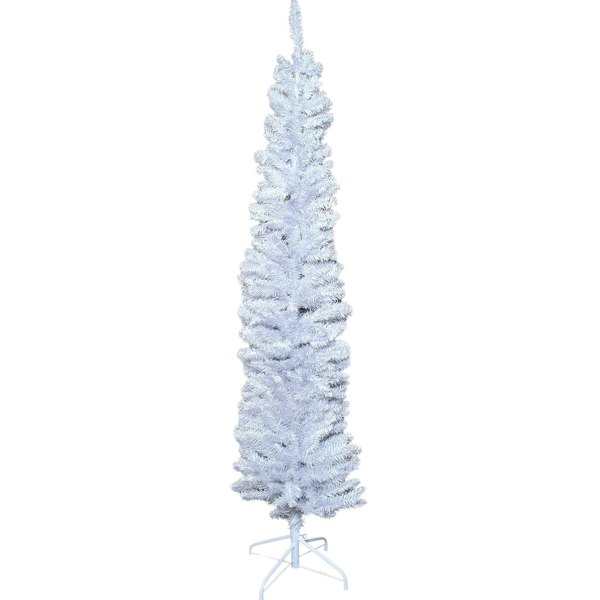 Samuel Alexander 6.5ft (2m) Premier Pencil Style Slim Christmas Tree in White