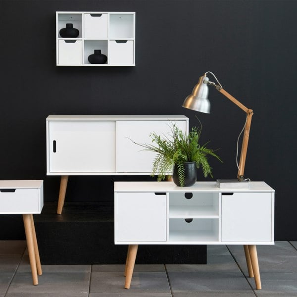 Furniture To Go Mitra 2 Door Sideboard in White