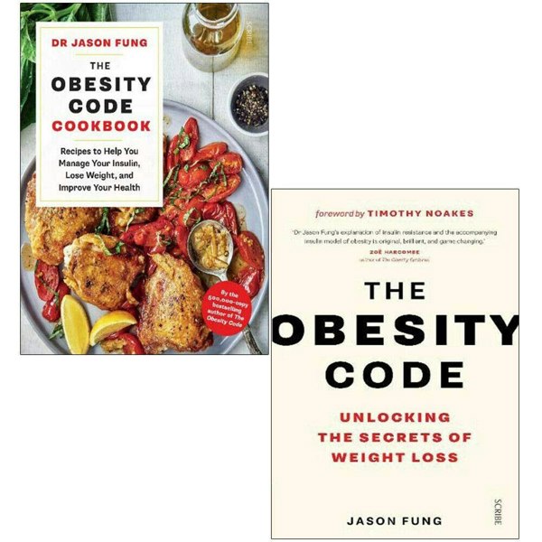 Seven Dials Dr Jason Fung 2 Books Collection Set (The Obesity Code Cookbook, The Obesity Code)