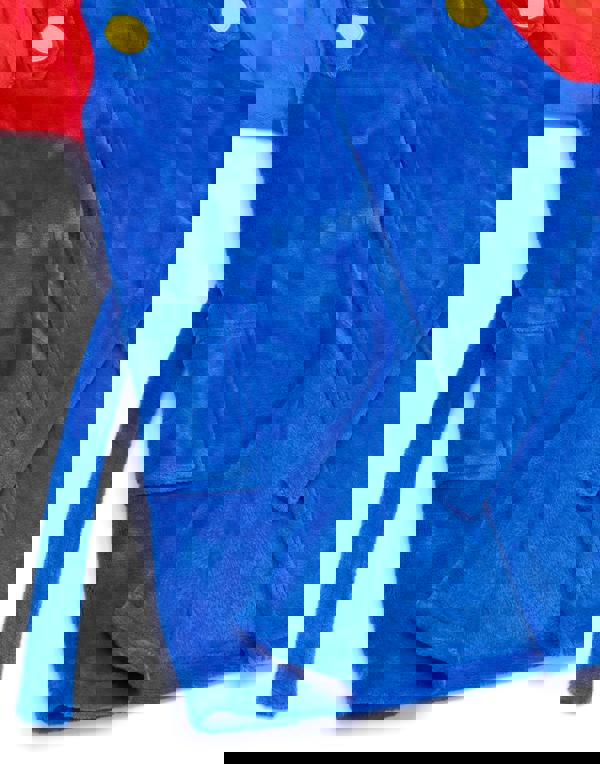 Nintendo Super Mario Boys Blue Dress-Up Hooded Bathrobe