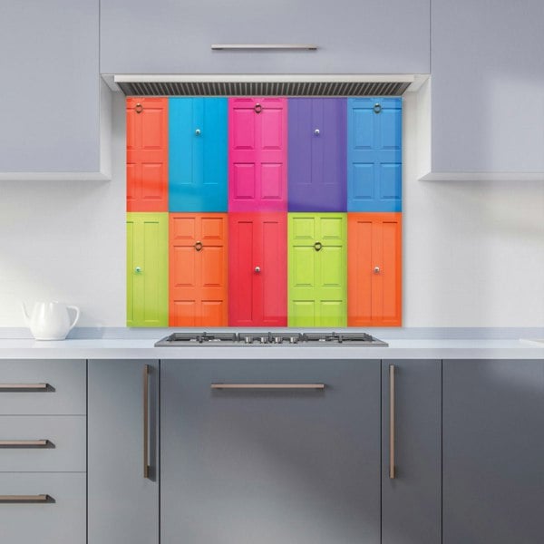 Warren Reed - Designer Colourful English Doors Kitchen Splashback