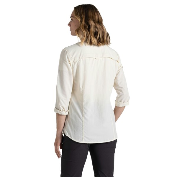 Craghoppers Women's Adventure III Nosilife Long-Sleeved Shirt - Sea Salt