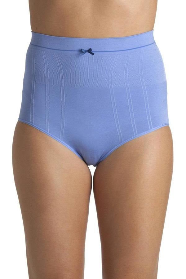 Two Pack Blue Seamfree High Waist Shapewear Control Briefs
