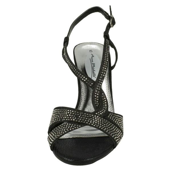 Anne Michelle Ladies Anne Michelle Diamante Strappy Heeled Sandals Dazzle