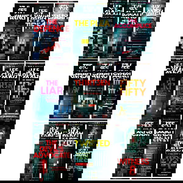 Steve Cavanagh Eddie Flynn Series 9 Books Collection Set The Defence, The Plea, The Liar, Thirteen, Fifty Fifty, Twisted, The Accomplice & MORE