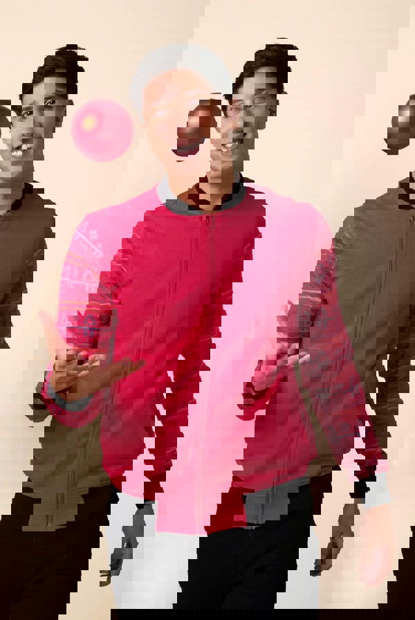 ENORSIA Mens  Zip Through Bomber Jacket