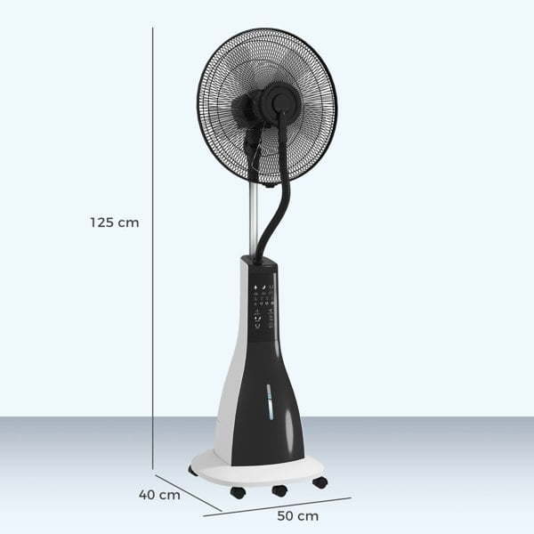 Pedestal Fan with Water Mist Spray