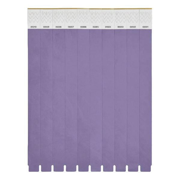 MidOcean Tyvek Wristband (Pack of 10) - Violet - 