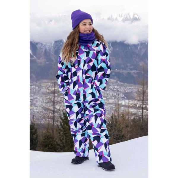 Mountain Warehouse Childrens/Kids Cloud Geometric Snowsuit - Purple - 
