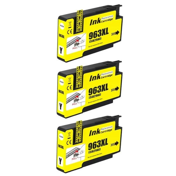 3x HP 963XL Yellow Compatible Ink Cartridge
