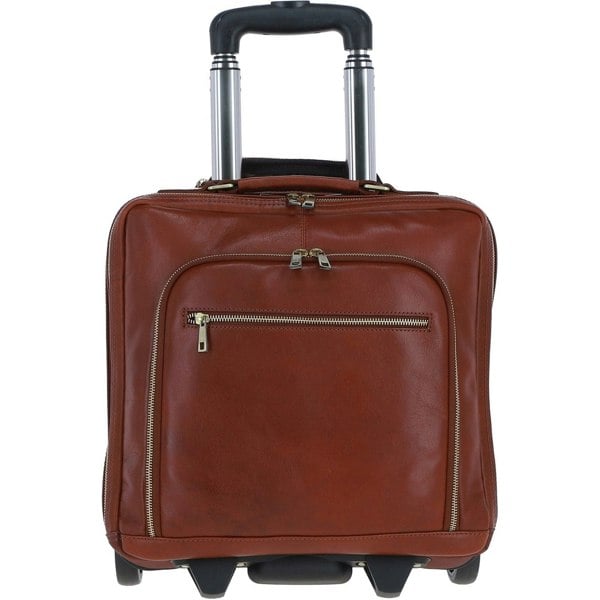 Real Leather Business Trolley Bag: pl-51