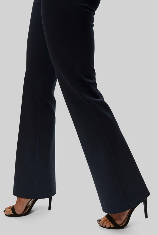 James Lakeland Boot Leg Trousers Navy