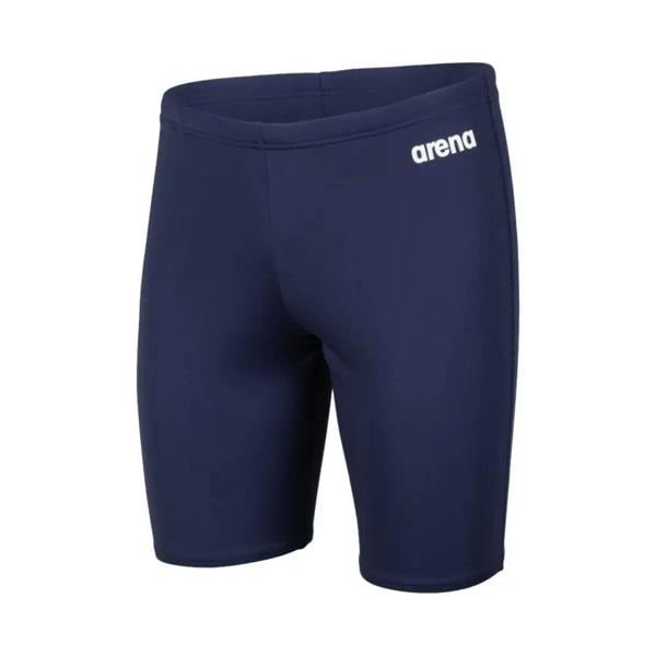 Arena Team Solid Swim Jammer navy blue shorts with white logo