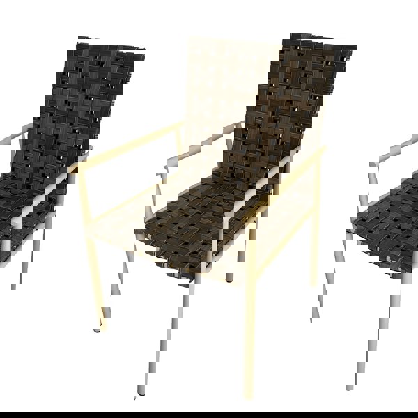 Furniture One 3 Pieces Garden Patio Furniture Set, 2 Seater Bistro Set Weather Resistant Leather Effect Conversation Set, Max capacity 180 KGS - Brown