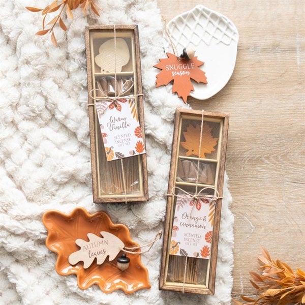 Serano Autumn Leaf Orange & Cinnamon Incense Gift Set