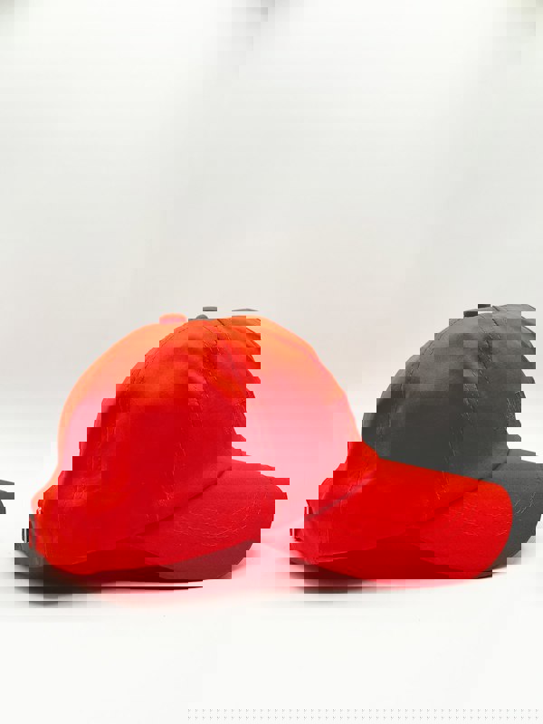 SVNX DARCIE Soft nylon 'enjoy the now' embroidered baseball cap in setting sun