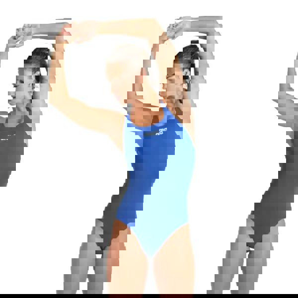 Arena Team Swim Pro Solid royal blue one-piece swimsuit with white logo